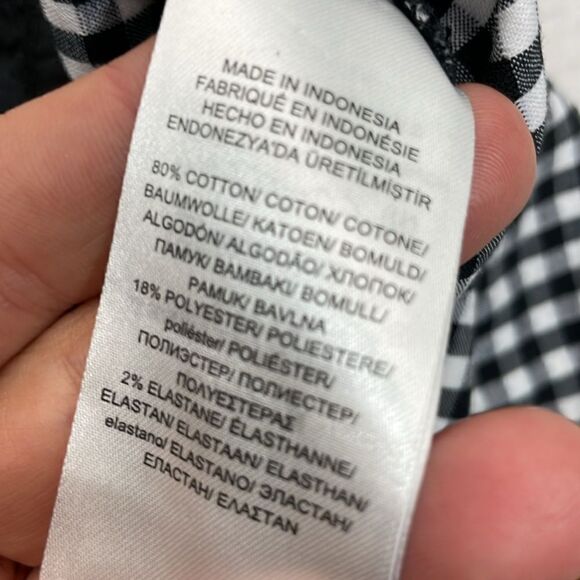 Lauren Ralph Lauren pants Black white Check Gingham print Size 10 - Picture 8 of 12